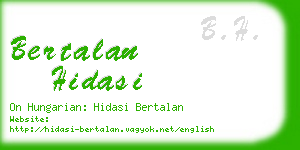 bertalan hidasi business card